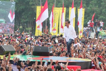 Kampanye terbuka Jokowi di Dumai