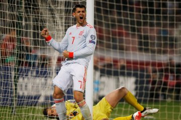 Kualifikasi Piala Eropa: Morata dua gol, Spanyol atasi Malta 2-0