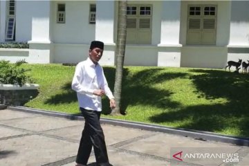 Jokowi cek administrasi pemerintahan di Istana sebelum debat capres