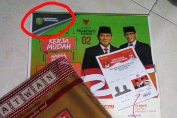 Pemkab Trenggalek tolak pencantuman logo daerah di kalender paslon 02