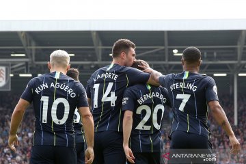 Taklukkan Fulham 2-0, Manchester City kembali ke puncak klasemen