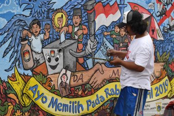 Mural tema pemilu