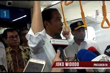 Presiden Jokowi jajal MRT lagi