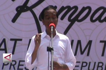 Di Kalbar, Jokowi minta beda pilihan tak rusak persatuan