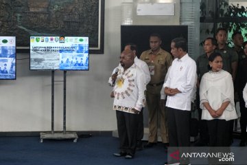 Presiden tiba di Kabupaten Jayapura tinjau penanganan banjir bandang