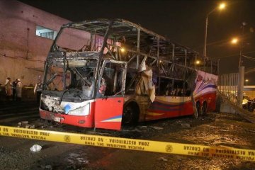 Kebakaran bus penumpang tewaskan 20 orang di Peru