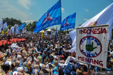 Kampanye terbuka Prabowo Subianto di Ciamis