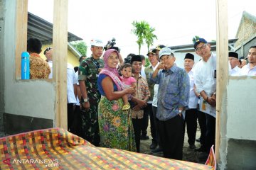 Wapres Tinjau Lokasi Rekonstruksi Pascabencana Lombok