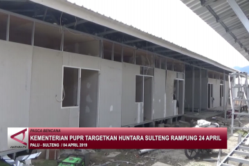 Kementerian PUPR targetkan huntara Sulteng rampung 24 April