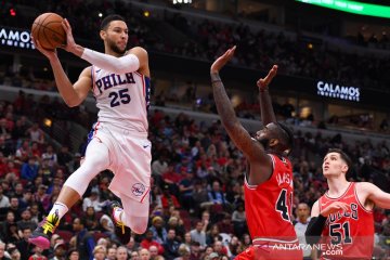 Sixers raih kemenangan ke-50 musim ini, jinakkan Bulls 116-96