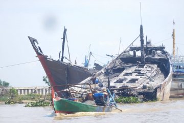 61 kapal mangkrak berpotensi hambat proyek normalisasi Sungai Juwana