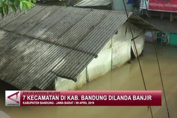 7 kecamatan di kab.Bandung dilanda banjir