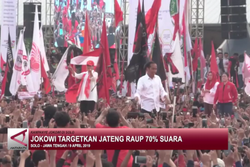 Jokowi targetkan Jateng raup 70% suara