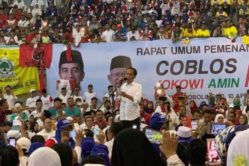 Jokowi targetkan raup suara 70 persen di Jatim