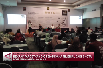 BEKRAF targetkan 300 pengusaha milenial dari 5 kota