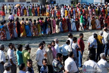 Hari pemungutan suara di Pemilu India