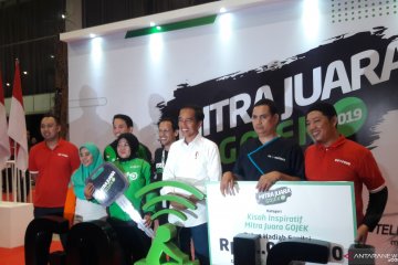 Presiden hadiri silaturahim Mitra Juara Gojek 2019