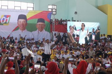 Jokowi targetkan perolehan suara di atas 50 persen di Jabar