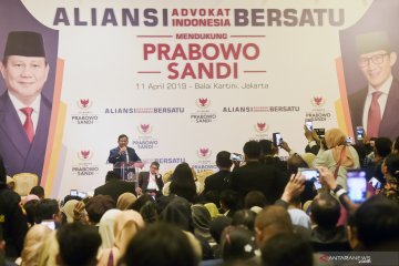 Aliansi Advokat Indonesia Bersatu merapat ke Prabowo