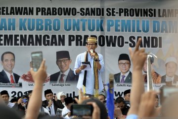 Kampanye Sandiaga Uno di Lampung