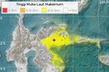 Gempa Banggai 6,9 magnitudo terasa sampai Makassar