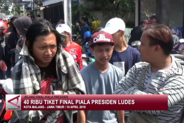 40 ribu tiket final Piala Presiden ludes