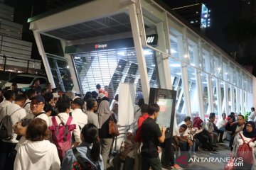 Stasiun MRT Senayan terapkan buka-tutup untuk penumpang