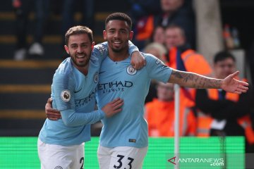 City kembali ke puncak klasemen usai tekuk Palace 3-1