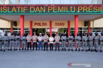 Polda Riau kerahkan 5.875 personel pengamanan Pemilu 2019