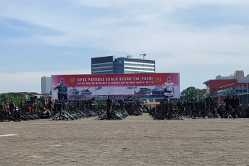 TNI-Polri gelar apel gabungan kesiapsiagaan pemilu aman