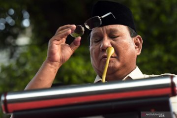 Keterangan Prabowo Subianto terkait hasil perhitungan cepat