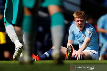 Guardiola bersiap kemungkinan terburuk De Bruyne menepi di sisa musim