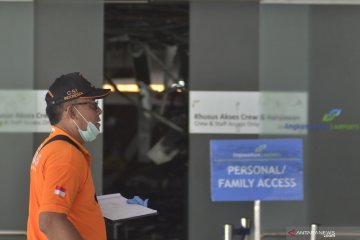 Olah TKP kebakaran di Bandaran I Gusti Ngurah Rai Bali