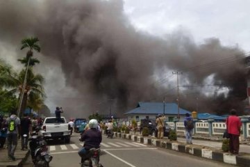 Kebakaran Bandara Nabire akibat arus pendek listrik pendingin ruangan