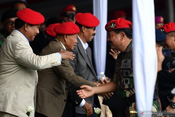 Prabowo, Hendropriyono dan Gatot Nurmantyo hadiri HUT Kopassus