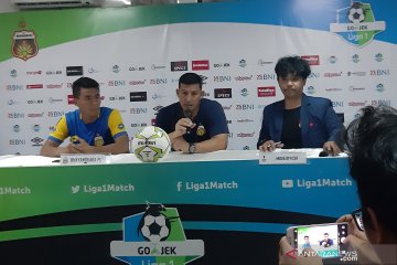 Babak pertama, Bhayangkara FC sementara unggul 2-1 atas PSM