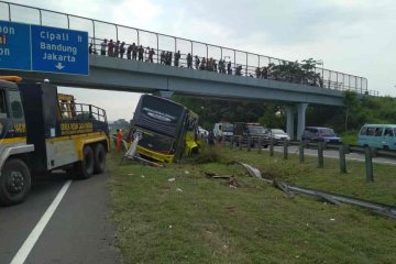 Kecelakaan bus di Tol Palikanci akibatkan seorang tewas lima luka