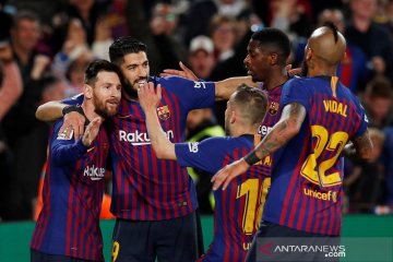 Messi antar Barcelona juarai La Liga