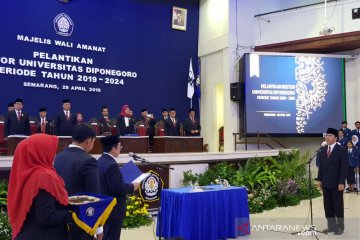 Yos Johan kembali dilantik menjadi Rektor Undip