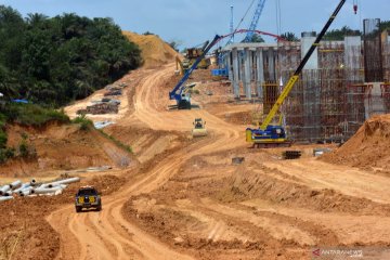 Progres tol Pekanbaru-Dumai Seksi 1