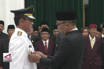 Gubernur Jabar lantik Walikota Bogor dan Bupati Ciamis