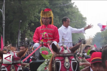 Kampanye di Solo, Jokowi naik kereta kencana