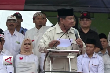 Prabowo kutip pidato Bung Karno saat kampanye