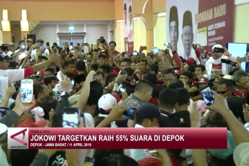 Jokowi targetkan raih 55% suara di Depok