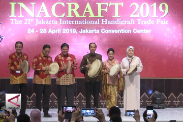 Presiden resmikan pameran Inacraft 2019