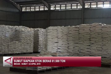 Sumut siapkan stok beras 61.500 ton