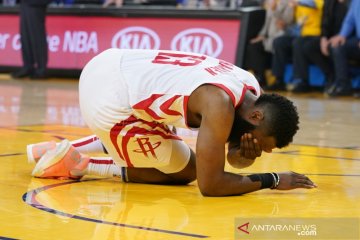 Mata Harden berdarah, Rockets kalah lagi lawan Warriors