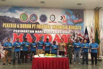 Serikat Pekerja dan Serikat Buruh Freeport Peringati Hari Buruh 2019