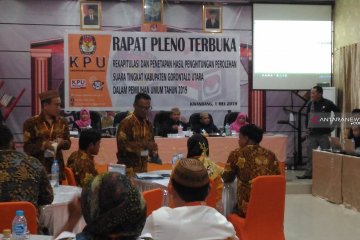 Rekapitulasi hasil penghitungan suara 3 hari di Gorontalo Utara