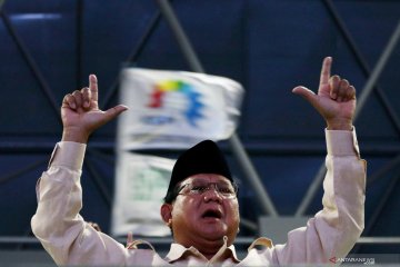 Prabowo hadiri peringatan Hari Buruh